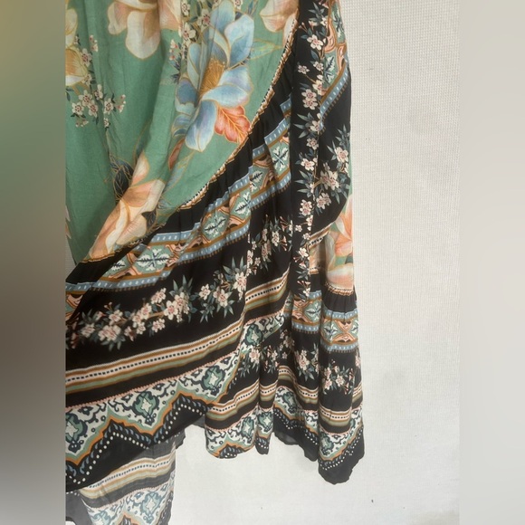 Anthropologie FARM RIO Monica Wrap Dress Floral Print - Picture 9 of 16